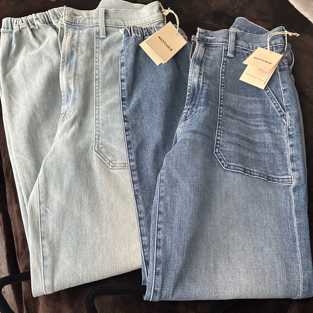 MOTHER jeans Wrapper Patch Springy Ankle